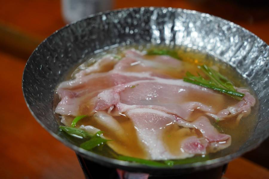 温泉と食事、ゴールのようす